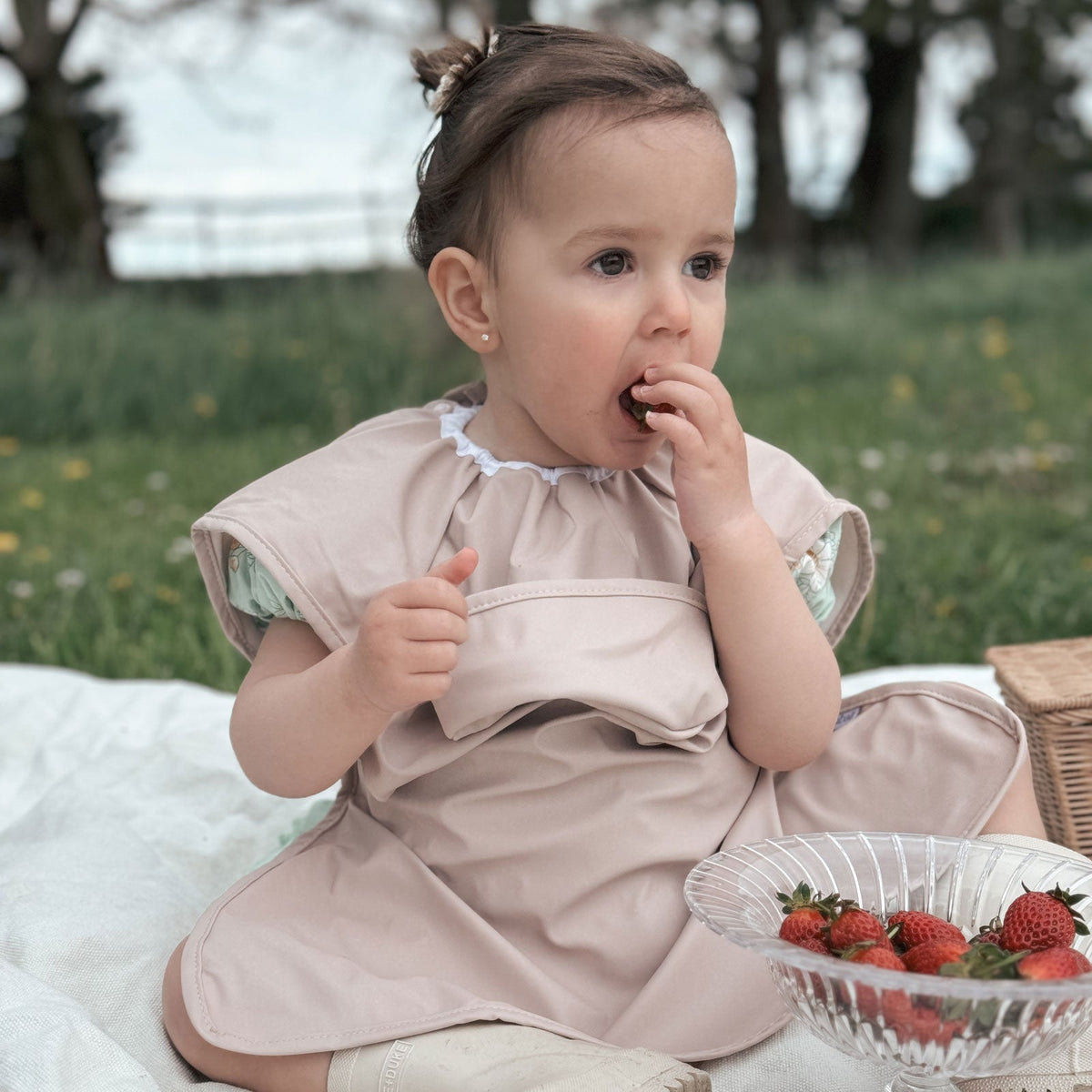 Summer Waterproof Long Bib Collection - Kubaii Sleeved Bibs